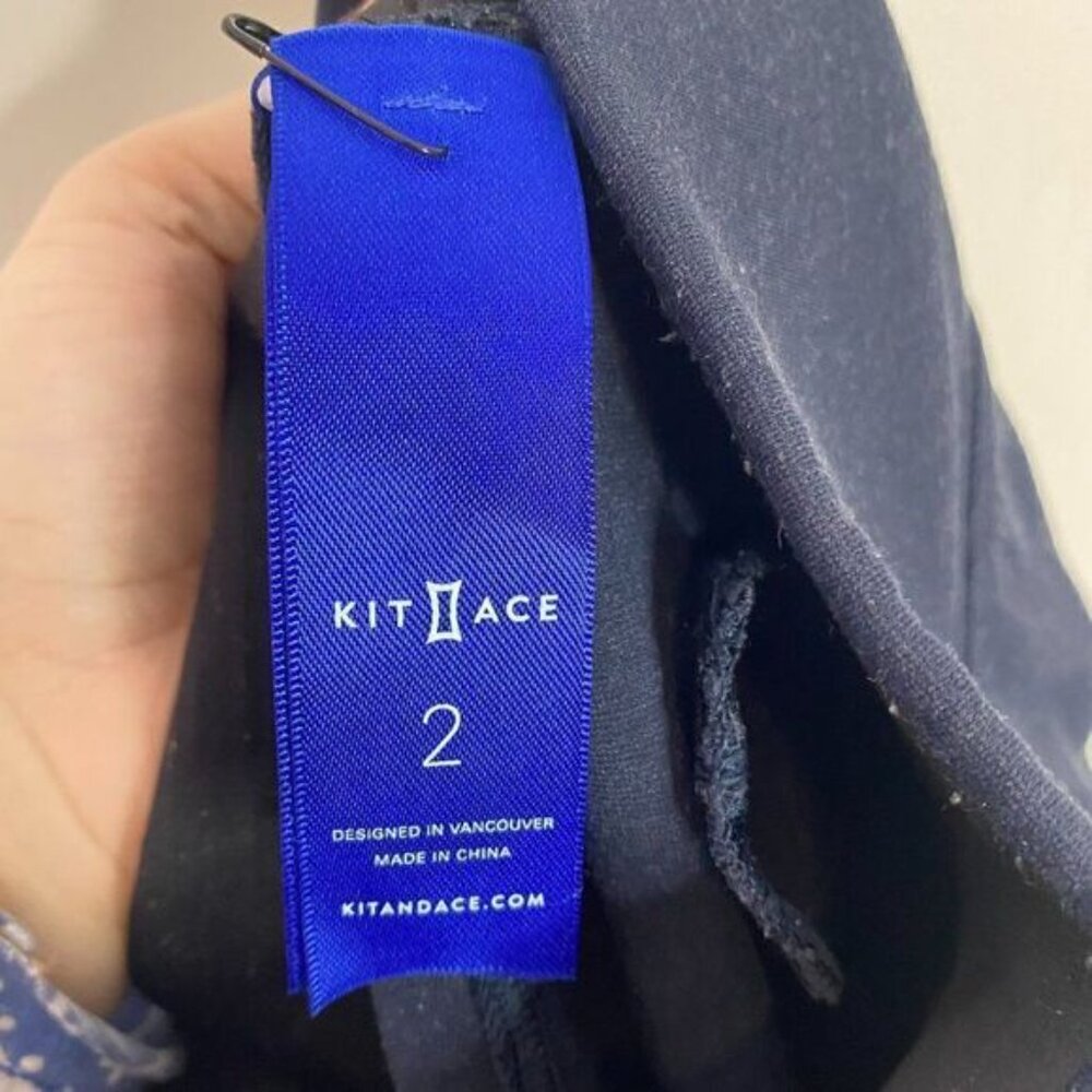 Kit and Ace Navy Blue Mulberry Pull On Pants with Pockets - Picture 7 of 8